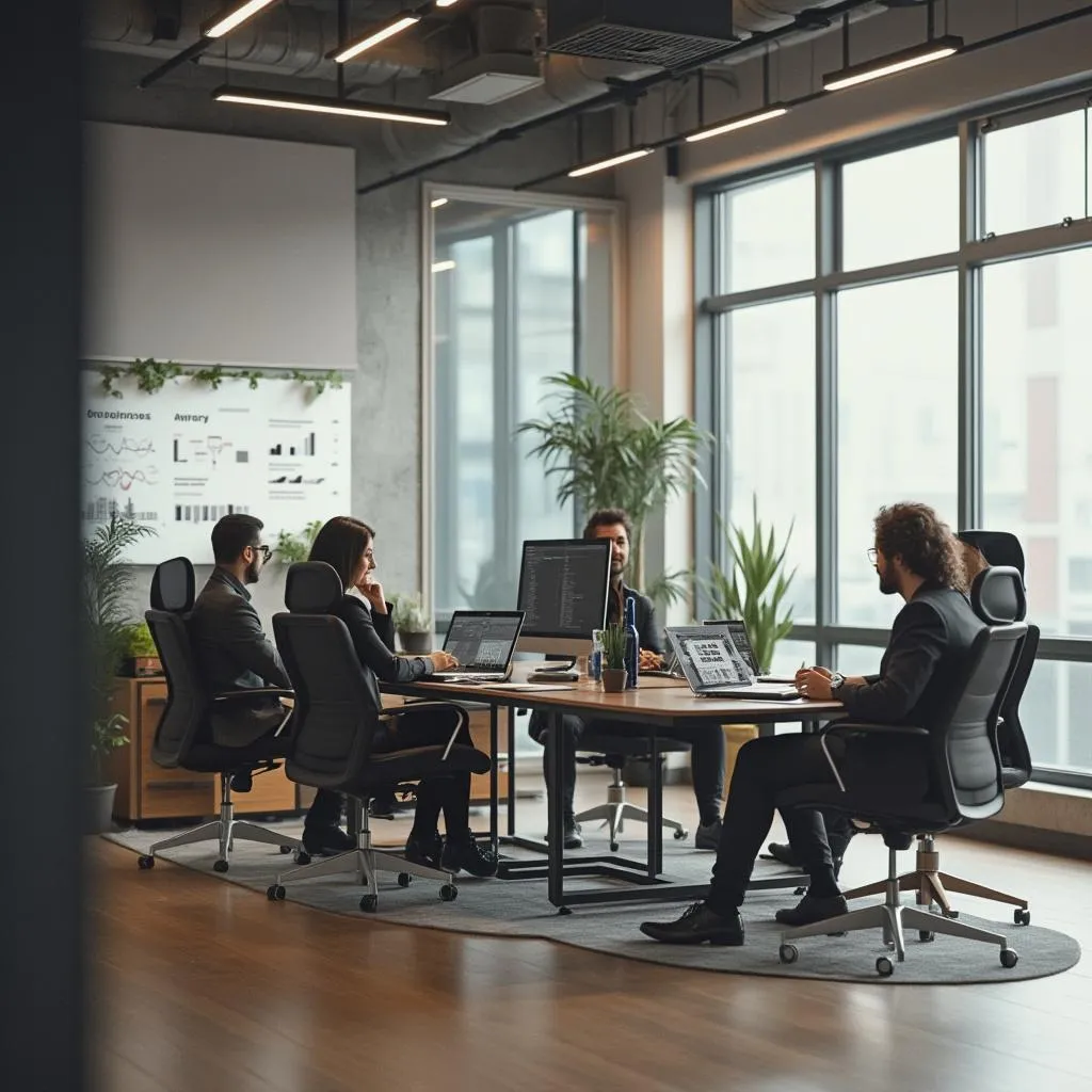 Oficinas modernas de Transomnsu