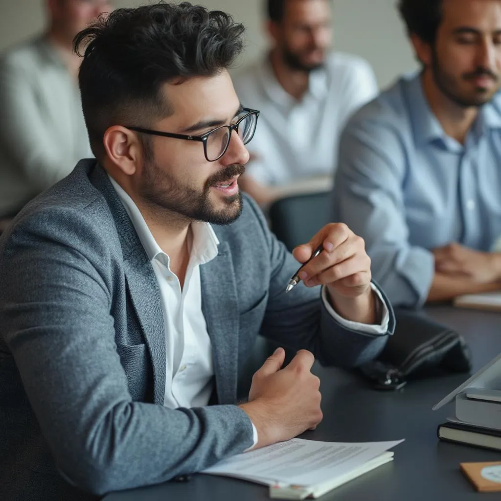 Capacitación empresarial en progreso