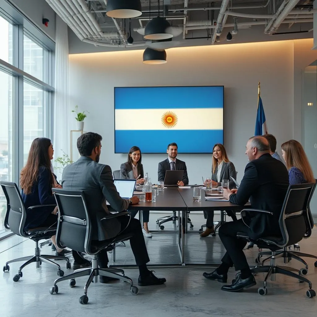 Oficina de consultoría empresarial moderna