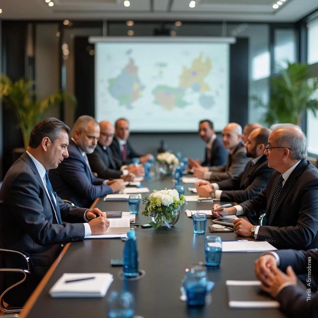Reunión internacional de negocios